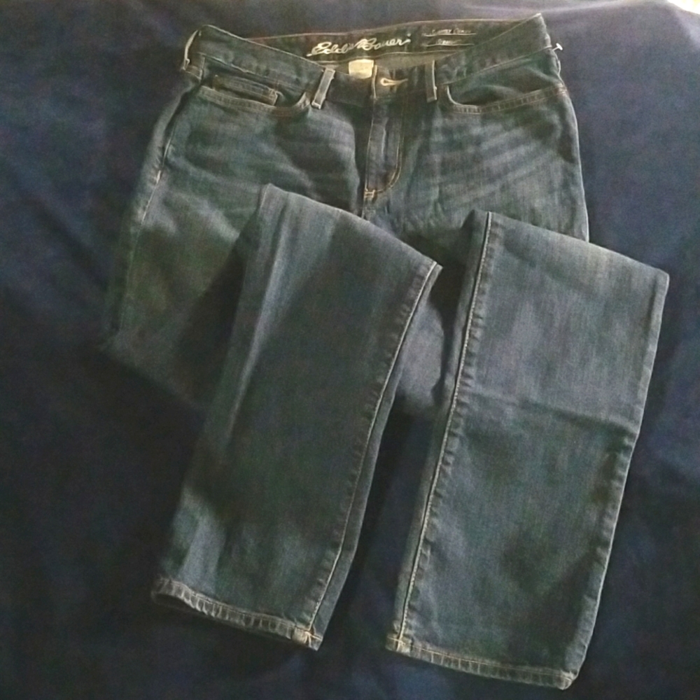 Eddie Bauer Sightly Curvy Straight Leg Jeans